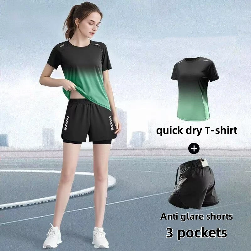 Badminton Outfit - طقم ملابس رياضية نسائية، شورت للجري،