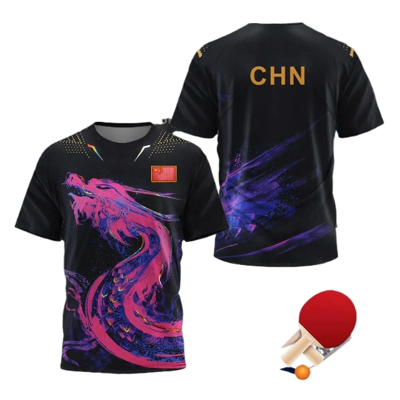 Badminton Outfit - قميص رياضي للرجال بتصميم تنس الطاولة