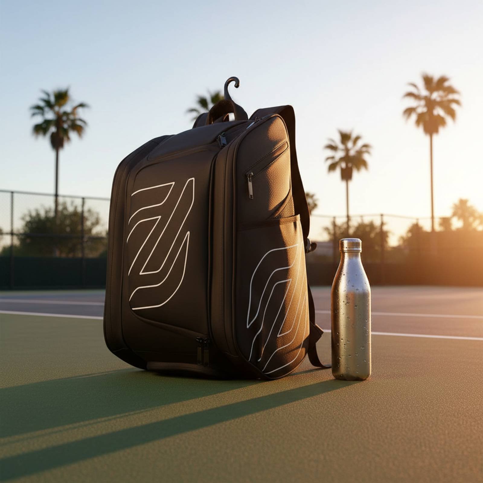 حقيبة ظهر للبيكلبول بجيوب جانب - مراجعة Badminton Equipment وسعره
